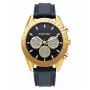 RADIANT RA668709 miesten analoginen kvartsirannekello 44mm musta kellotaulu nahkaranneke