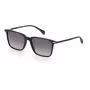 RAG&BONE RNB5028GS8075 miesten aurinkolasit, kulmikas, musta asetaattikehys, harmaat liukuvärilinssit, 55 mm
