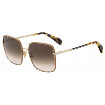 RAG&BONE naisten aurinkolasit RNB1032S01Q58 dark havana ruskea liukuväri 58 mm