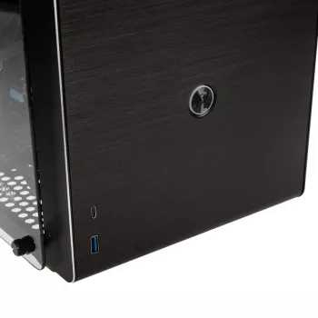 Raijintek Ophion M Evo TGS Micro-ATX-kotelo, karkaistu lasi - musta