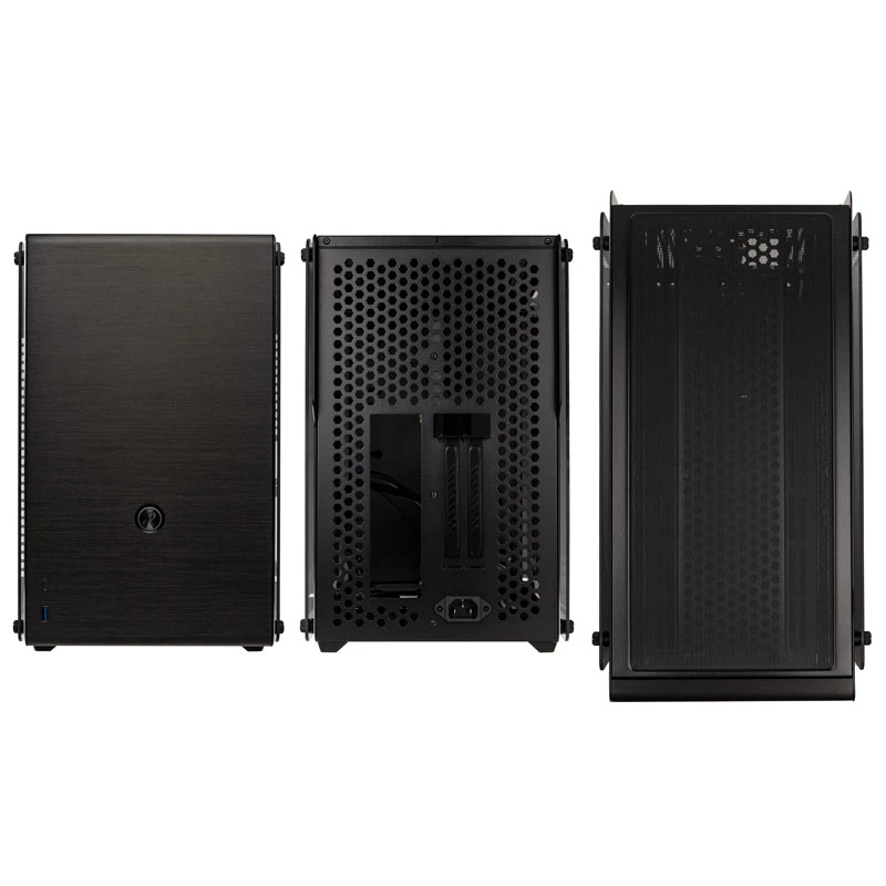 Raijintek Ophion M Evo TGS Micro-ATX-kotelo, karkaistu lasi - musta
