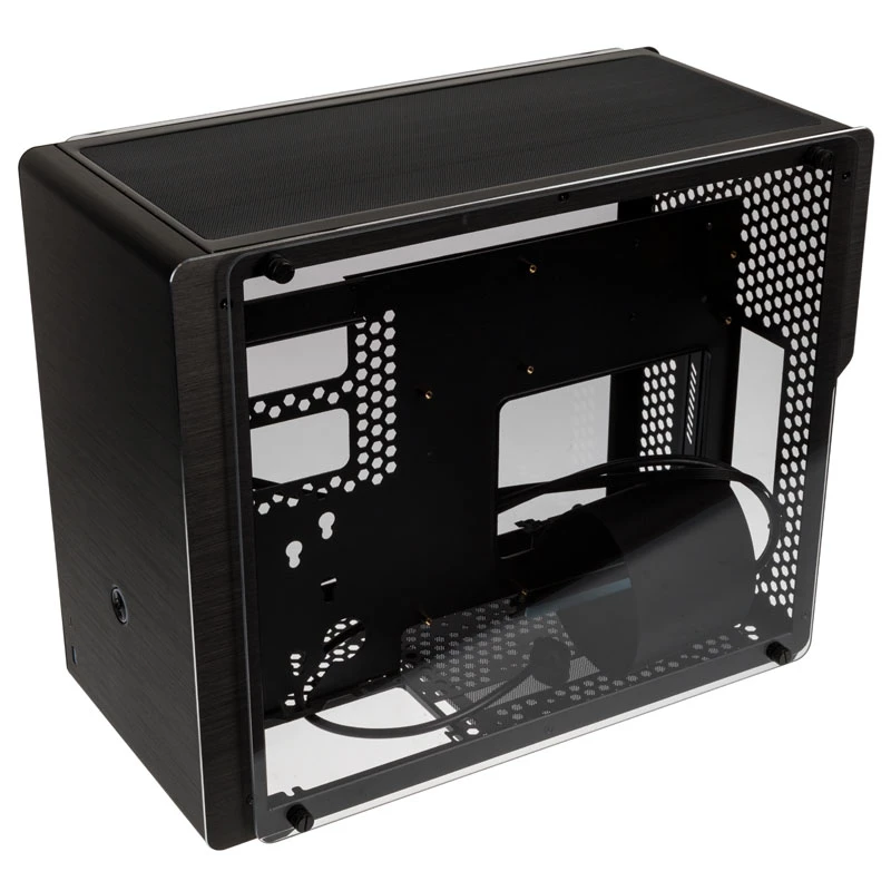 Raijintek Ophion M Evo TGS Micro-ATX-kotelo, karkaistu lasi - musta
