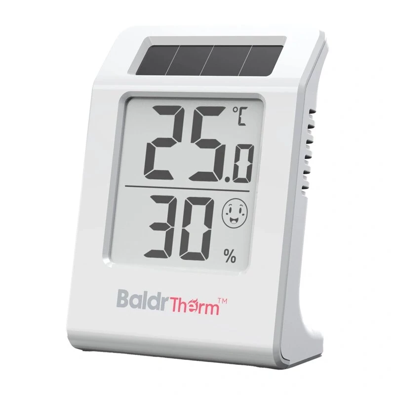 RAINPOINT BALDRTHERM E0587TH aurinkokäyttöinen lämpö-kosteusmittari langattomalla ulkoanturilla