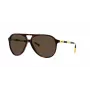 Ralph Lauren PH4173-500373 miesten aurinkolasit, suorakaiteen muotoinen, Havana, ruskeat linssit, 59/14/140 mm