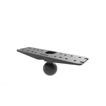 RAM Mounts D-Size peruslevy 11 x 3 tuumaa 2,25 tuuman pallolla - musta (RAM-D-111BU)