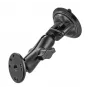 RAM Mounts imukuppiteline AMPS-adapterilla – B-pallo (1 tuuma), timanttinen pohjalevy, keskivarsi, pyöreä pohjalevy (RAM-B-166-202U)