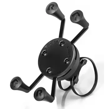 RAM MOUNTS X-Grip Rail EZ-On kääntyvällä kiinnikkeellä – yleinen älypuhelinteline putkille ja tangoille (RAP-274-1-UN7U)