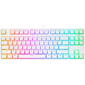 Rampage Ghost TKL mekaaninen näppäimistö Huano Red Switch valkoinen