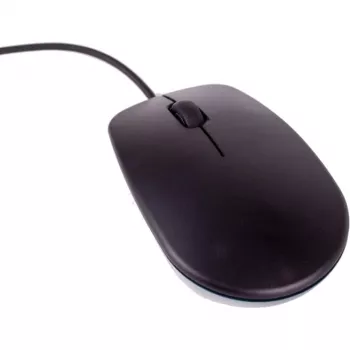 Raspberry Pi virallinen hiiri (musta/harmaa) - molempikätinen langallinen optinen USB-hiiri, 1000 DPI, 3 painiketta, vieritysrulla, Plug & Play Raspberry Pi-, PC- ja Mac-laitteille