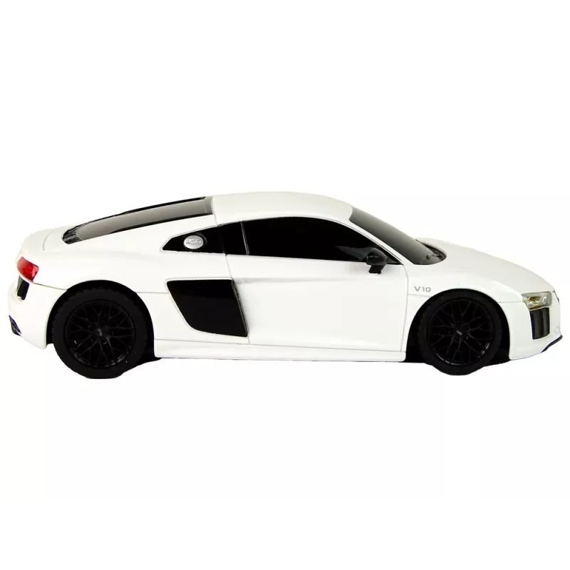 RASTAR 1:24 RC Audi R8 Pilot valkoinen kaukosäädettävä auto