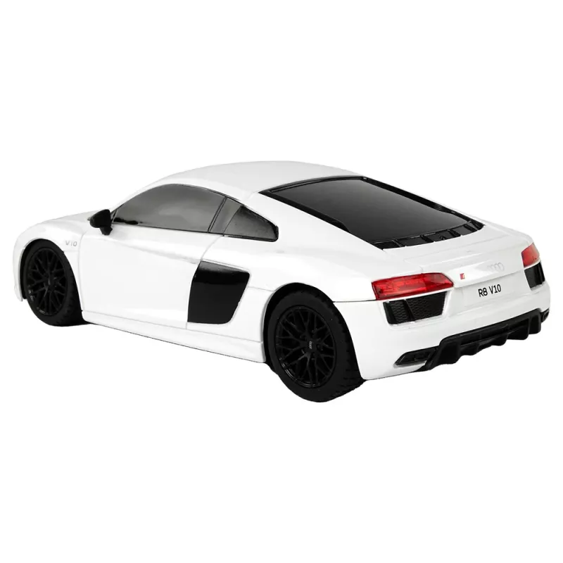 RASTAR 1:24 RC Audi R8 Pilot valkoinen kaukosäädettävä auto