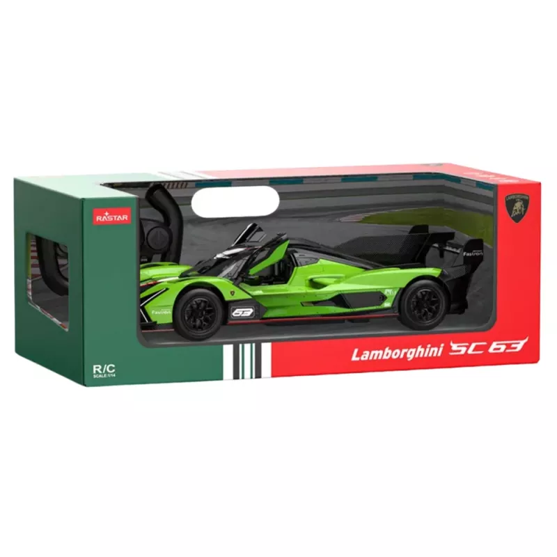 Rastar Lamborghini SC63 kauko-ohjattava RC-auto vihreä 1:14