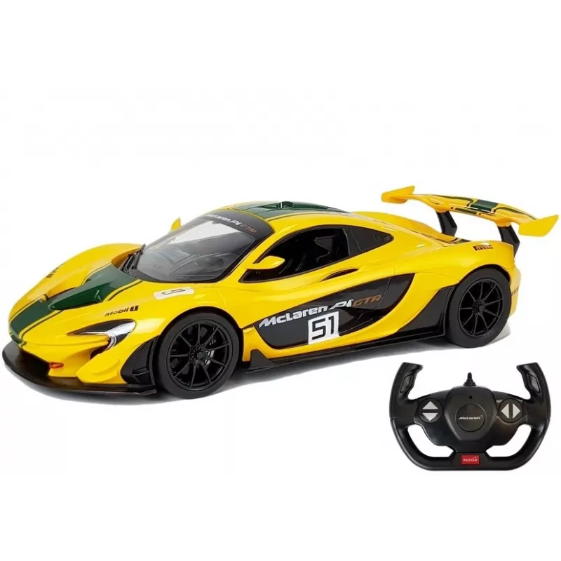 RASTAR McLaren P1 GTR kauko-ohjattava auto 1:14 keltainen