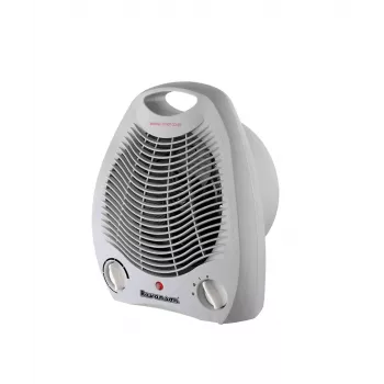 Ravanson FH-105 harmaa 2000 W lämminpuhallin säädettävällä termostaatilla, 3 lämpöastetta, ylikuumenemissuoja, kylmäilma-toiminto