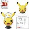 Ravensburger 3D-palapallopeli Pokémon Pikachu korvilla - 54 osaa
