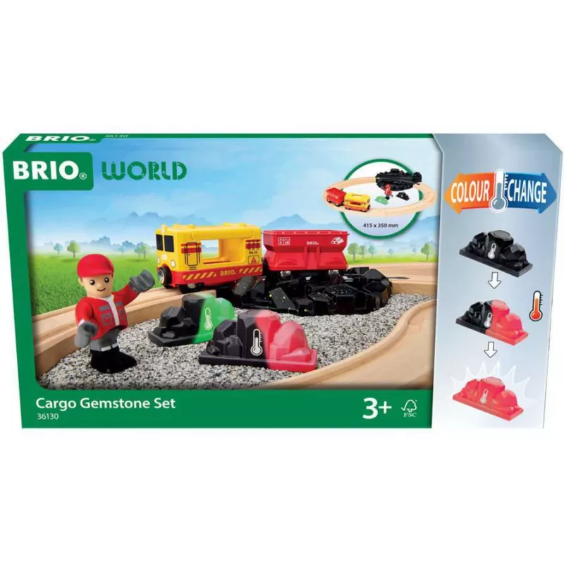 RAVENSBURGER BRIO World tavarajunasetti väriä vaihtavilla valoilla