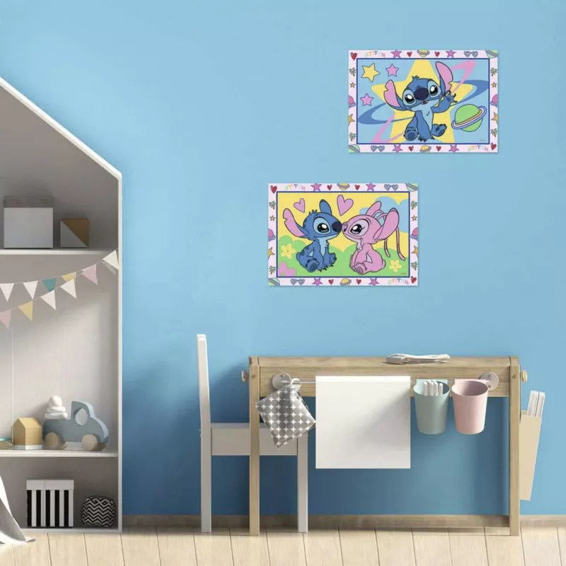RAVENSBURGER CreArt Junior - Stitch & Angel maalaa numeroilla -sarja