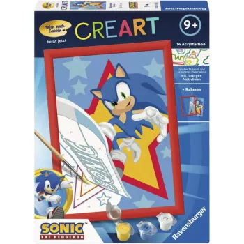 Ravensburger CreArt - Rasender Sonic maalaa numeroilla -sarja