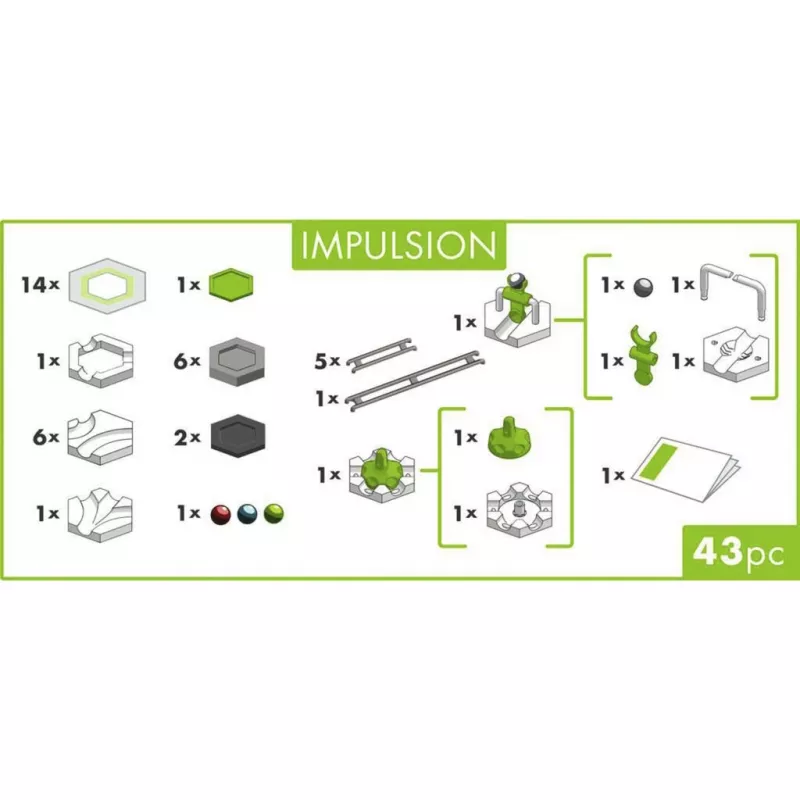 Ravensburger GraviTrax GO Impulsion kuularata laajennussarja (25 osaa)