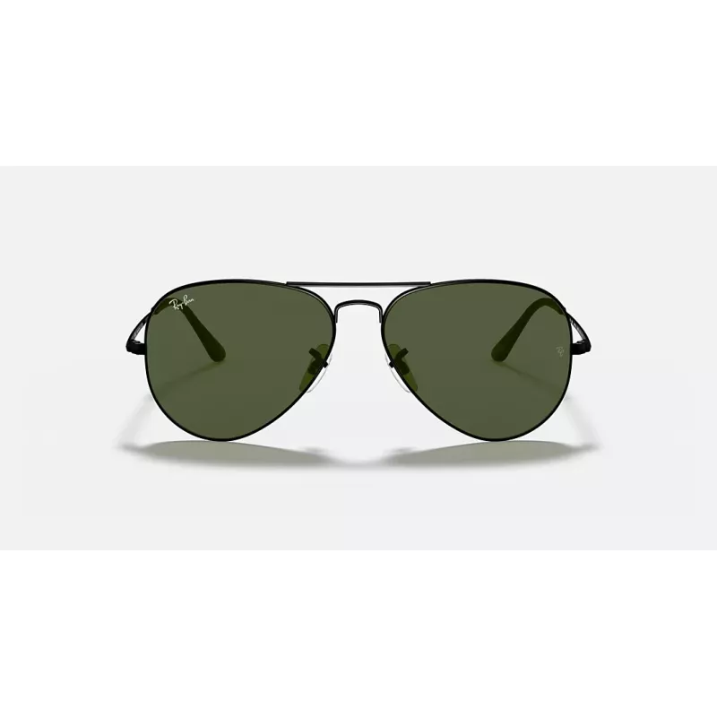 Ray-Ban Aviator Metal II RB3689 aurinkolasit kulta vihreä polarisoitu 55 mm
