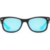Ray-Ban Junior RJ9052S100S55 aurinkolasit - kiiltävän musta kehys, vaaleansiniset peililinssit, 48 mm