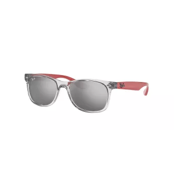 Ray-Ban Junior RJ9052S70636G lasten aurinkolasit läpinäkyvä sininen vaaleansininen liukuva 48 mm