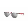Ray-Ban Junior RJ9052S70636G lasten aurinkolasit läpinäkyvä sininen vaaleansininen liukuva 48 mm