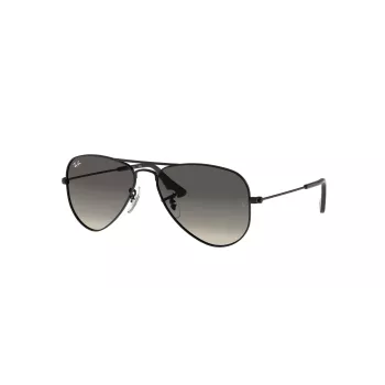 Ray-Ban Junior RJ9506S220115 aurinkolasit, mattamusta, harmaa liukuva linssit, 50/13/120 mm
