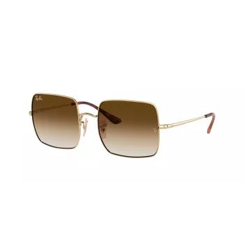 Ray-Ban RB1971-914751 Square 1971 aurinkolasit - kiillotettu kultakehys, ruskeat liukuvärjätyt linssit, 54 mm