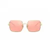 Ray-Ban RB1971 Square 1971 Classic aurinkolasit kulta pinkki-ruskea liukuväri 54 mm