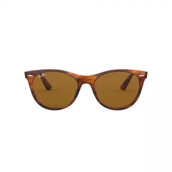 Ray-Ban RB2185 Wayfarer II aurinkolasit raidallinen Havana ruskea liukuväri 52mm