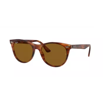 Ray-Ban RB2185 Wayfarer II aurinkolasit raidallinen Havana ruskea liukuväri 52mm