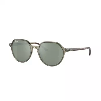 Ray-Ban RB2195 Hawkeye aurinkolasit läpinäkyvä harmaa vaaleansininen/violetti liukuväri 51 mm
