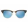 Ray-Ban RB3016 Clubmaster aurinkolasit 51/21/145 Havana vihreä peili hopea