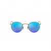 Ray-Ban RB3447 Round Metal aurinkolasit kulta/oranssi Flash 50mm