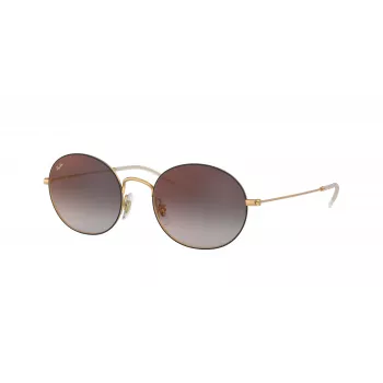 Ray-Ban RB3594-9114U0 kuusikulmaiset aurinkolasit unisex 53/20/145 mm kultainen kehys vaaleanruskea liukuvärilinssi