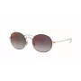 Ray-Ban RB3594-9114U0 kuusikulmaiset aurinkolasit unisex 53/20/145 mm kultainen kehys vaaleanruskea liukuvärilinssi