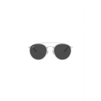 Ray-Ban RB3647N 9211B1 unisex pyöreät aurinkolasit kulta kehys sininen liukuväri linssi 51 mm