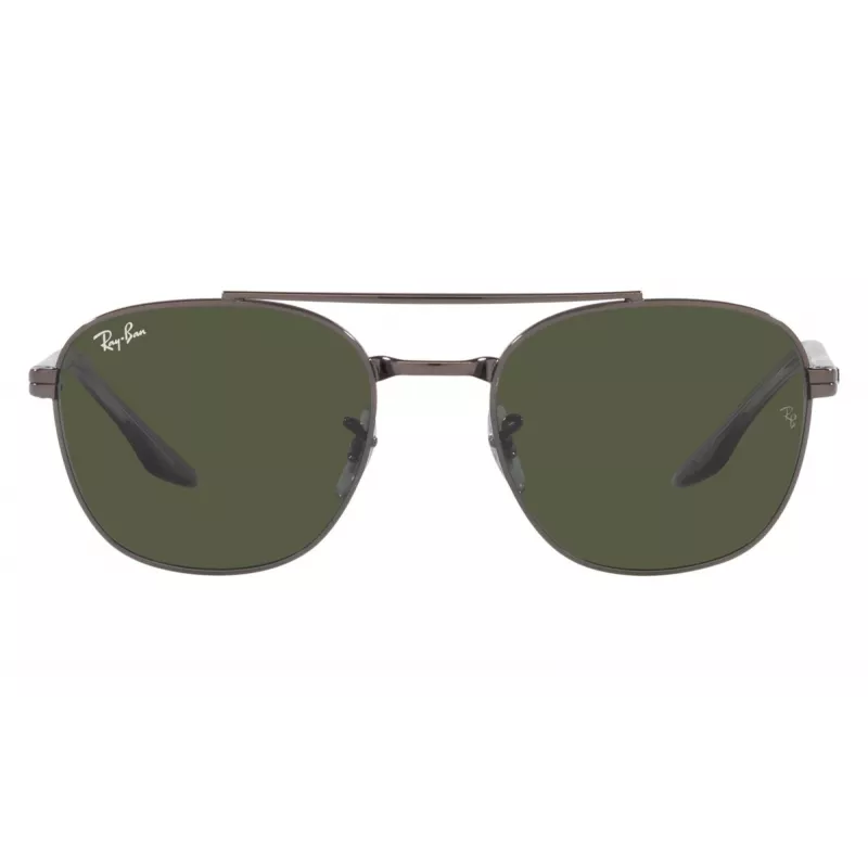 Ray-Ban RB3688 aurinkolasit Gunmetal vihreä G-15 57 mm