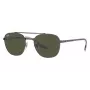 Ray-Ban RB3688 aurinkolasit Gunmetal vihreä G-15 57 mm