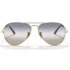 Ray-Ban RB3689 Aviator aurinkolasit kulta vihreä liukuväri 58 mm unisex