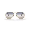 Ray-Ban RB3689 Aviator Titanium aurinkolasit kultakehys vihreä G-15 lasi 58 mm