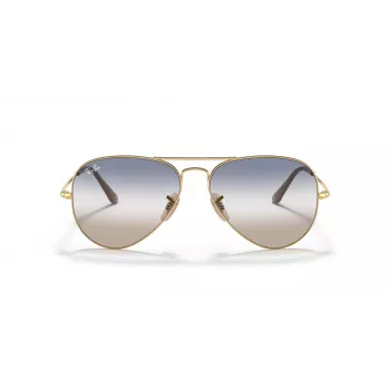 Ray-Ban RB3689 Aviator Titanium aurinkolasit kultakehys vihreä G-15 lasi 58 mm