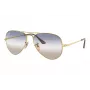 Ray-Ban RB3689 Aviator Titanium aurinkolasit kultakehys vihreä G-15 lasi 58 mm