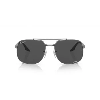 Ray-Ban RB3699 unisex-aurinkolasit, gunmetal kehys, harmaat liukuvärilinssit, 56 mm