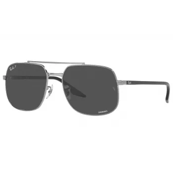 Ray-Ban RB3699 unisex-aurinkolasit, gunmetal kehys, harmaat liukuvärilinssit, 56 mm