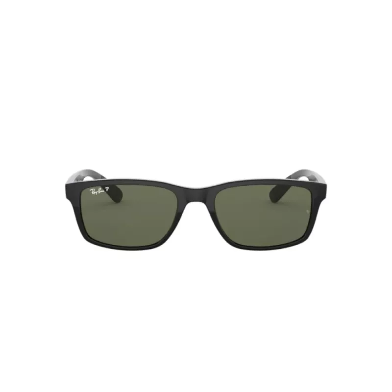 Ray-Ban RB42346019A58 miesten kulmikkaat polarisoidut aurinkolasit - musta/vihreä 58/14/140 mm