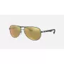 Ray-Ban RB8313 Chromance Aviator aurinkolasit Gunmetal vihreä peili polarisoitu 61 mm