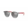 Ray-Ban RJ9070S70636G lasten aurinkolasit läpinäkyvä harmaa propionaattikehys vaaleansininen liukuvalinssi 46 mm