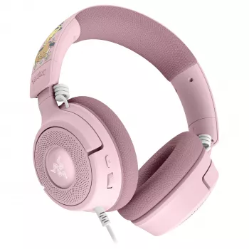 Razer Kraken V4 X Pokemon Pikachu & Eevee Edition langallinen pelikuulokemikrofoni, USB-C, 40 mm
